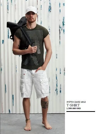 thoi trang hang hieu Y - Armani Exchange casual beach style - elle man 1