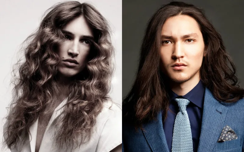 10 kieu toc nam xoan - Long Glossier Curls 2 - elle man