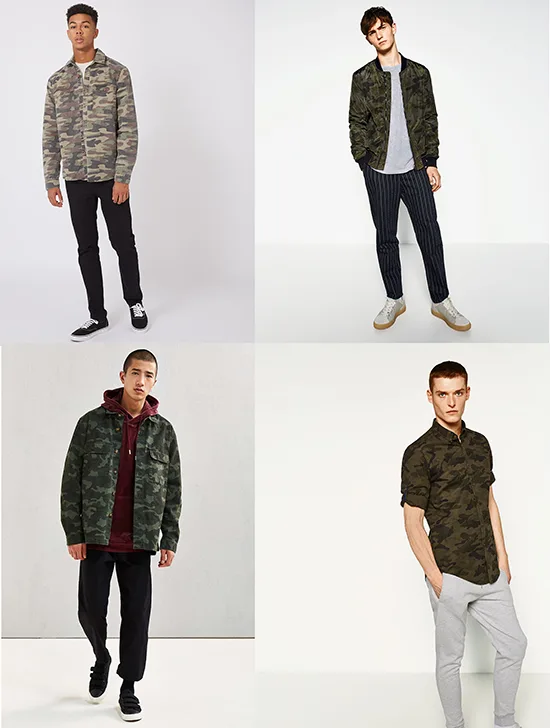 xu huong thoi trang nam camo - elle man 1