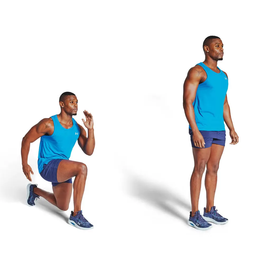 động tác Reverse Lunges