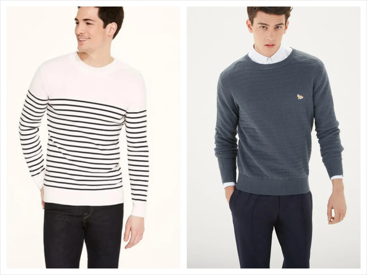 cách phối đồ nam: kitsuné, petit bateau