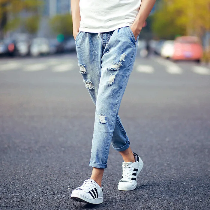 quan jeans nam - jeans ong rong - elle man 2