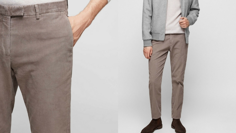 quần dài nam - quần corduroy Reiss 1.1 - elle man