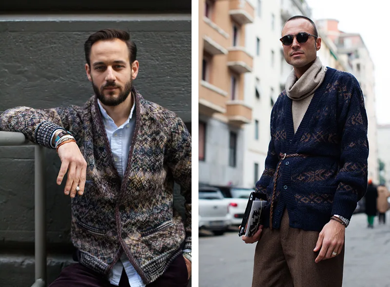 Áo khoác cardigan, biến tấu với tiểu tiết.