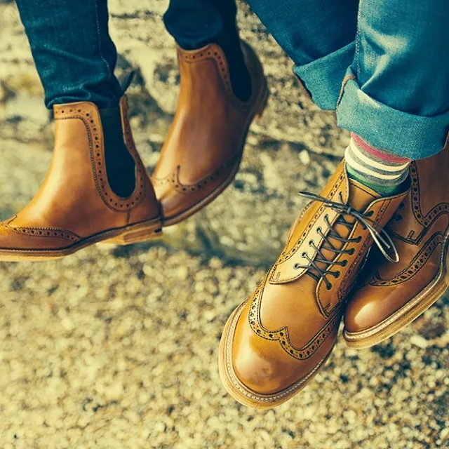Những kiểu giày nam đẹp cho mùa Thu-Đông 2016: Chelsea boots và Brogues boots.