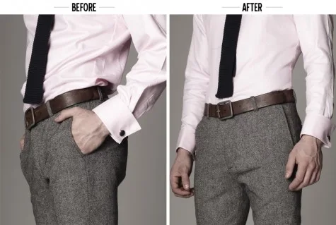 Đừng nên chọn một chiếc áo quá rộng khi mặc suit