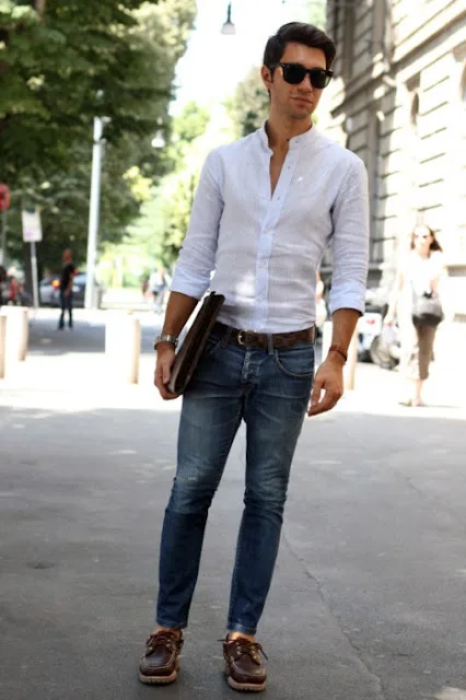 4 loại sơ mi đẹp nhất khi mặc với quần Jeans