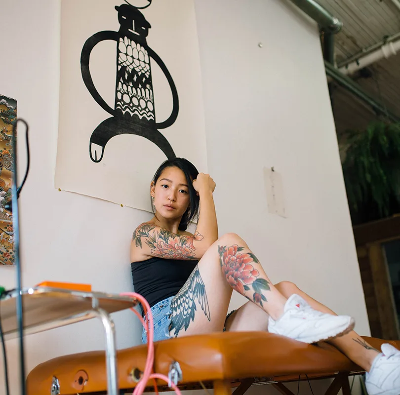 nữ thợ xăm jess chen