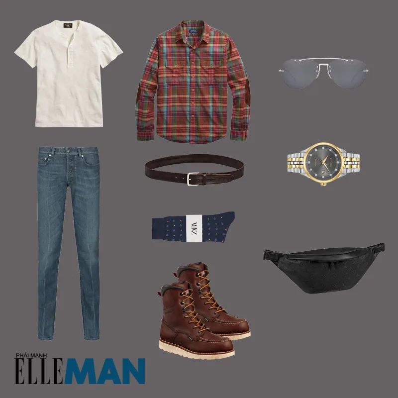 outfit 2 - phối trang phục phong cách workwear