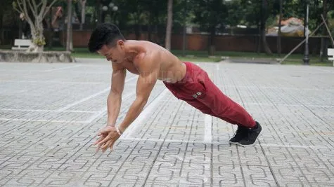 hit dat dung cach front clap push up - elle man