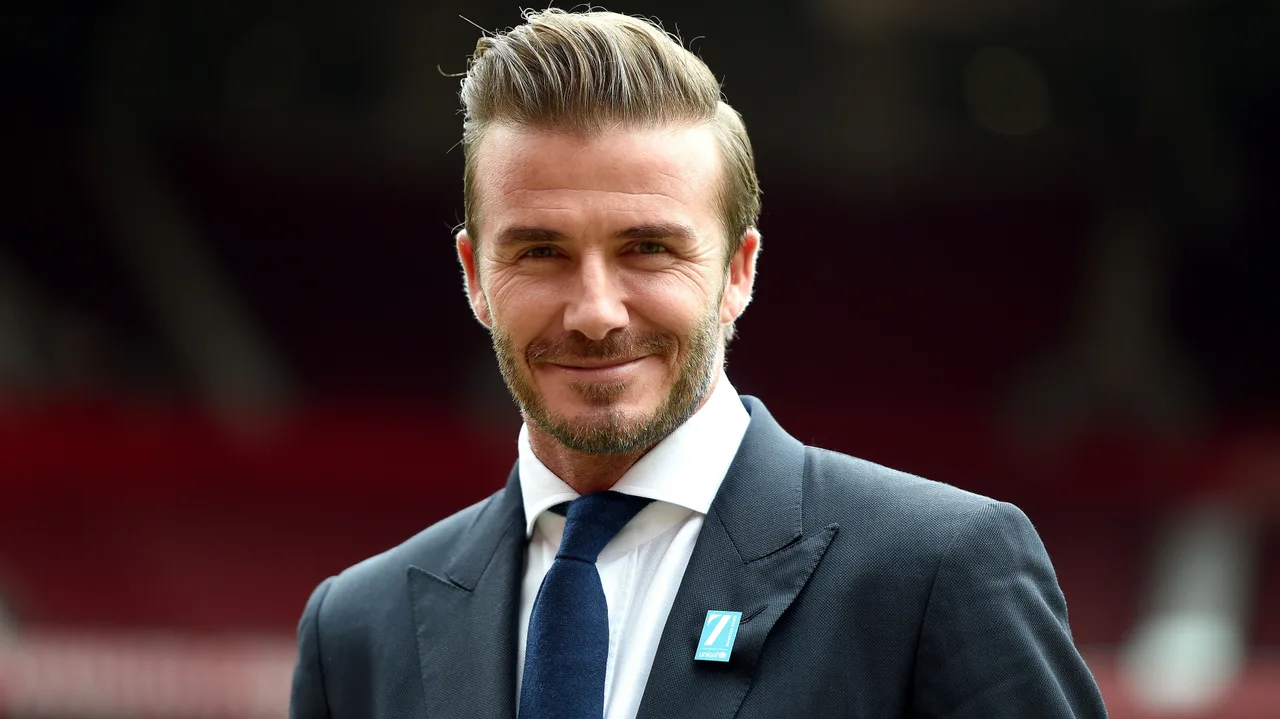 van dong vien - elle man - david beckham