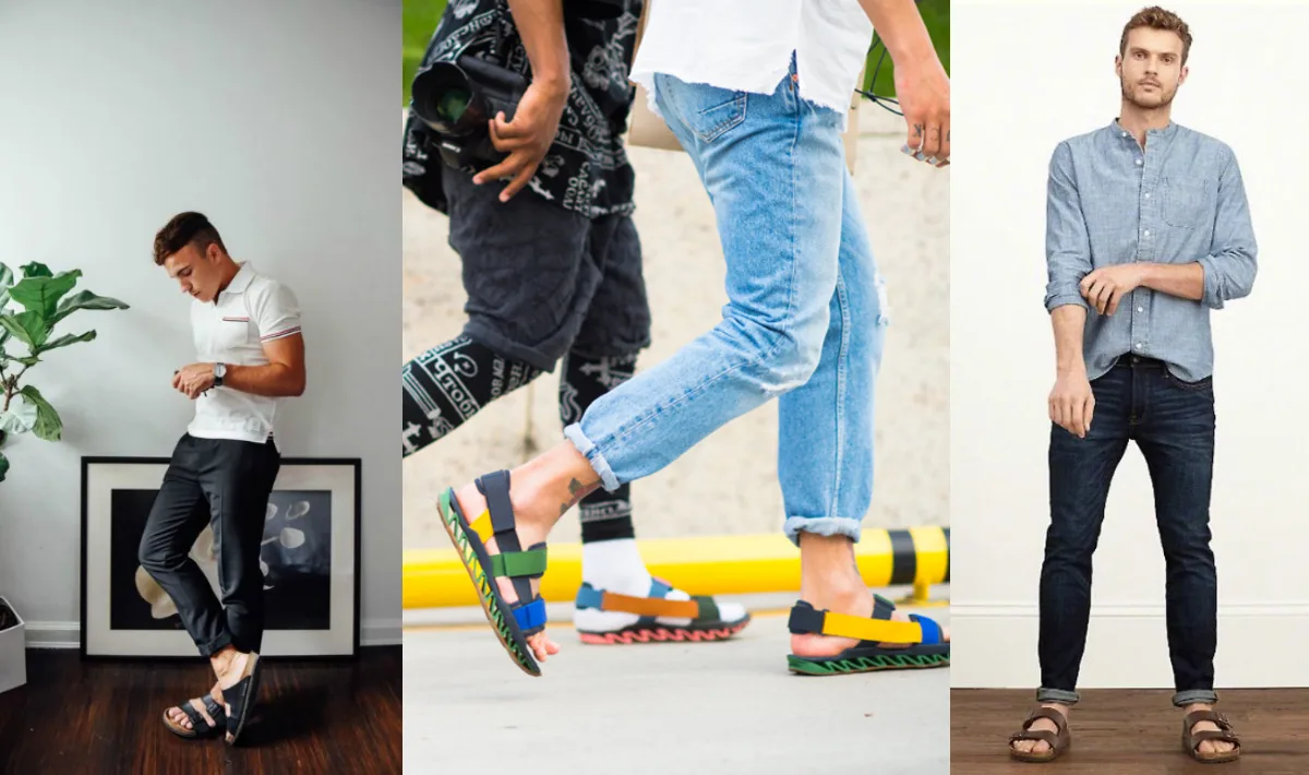 jeans & giay sandal nam elle man