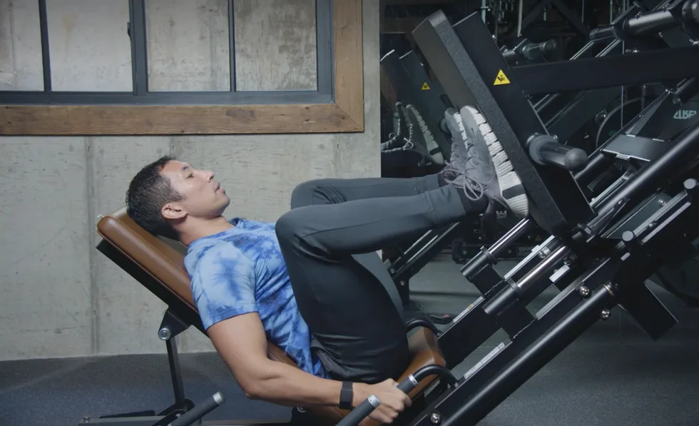 tập gym, leg press