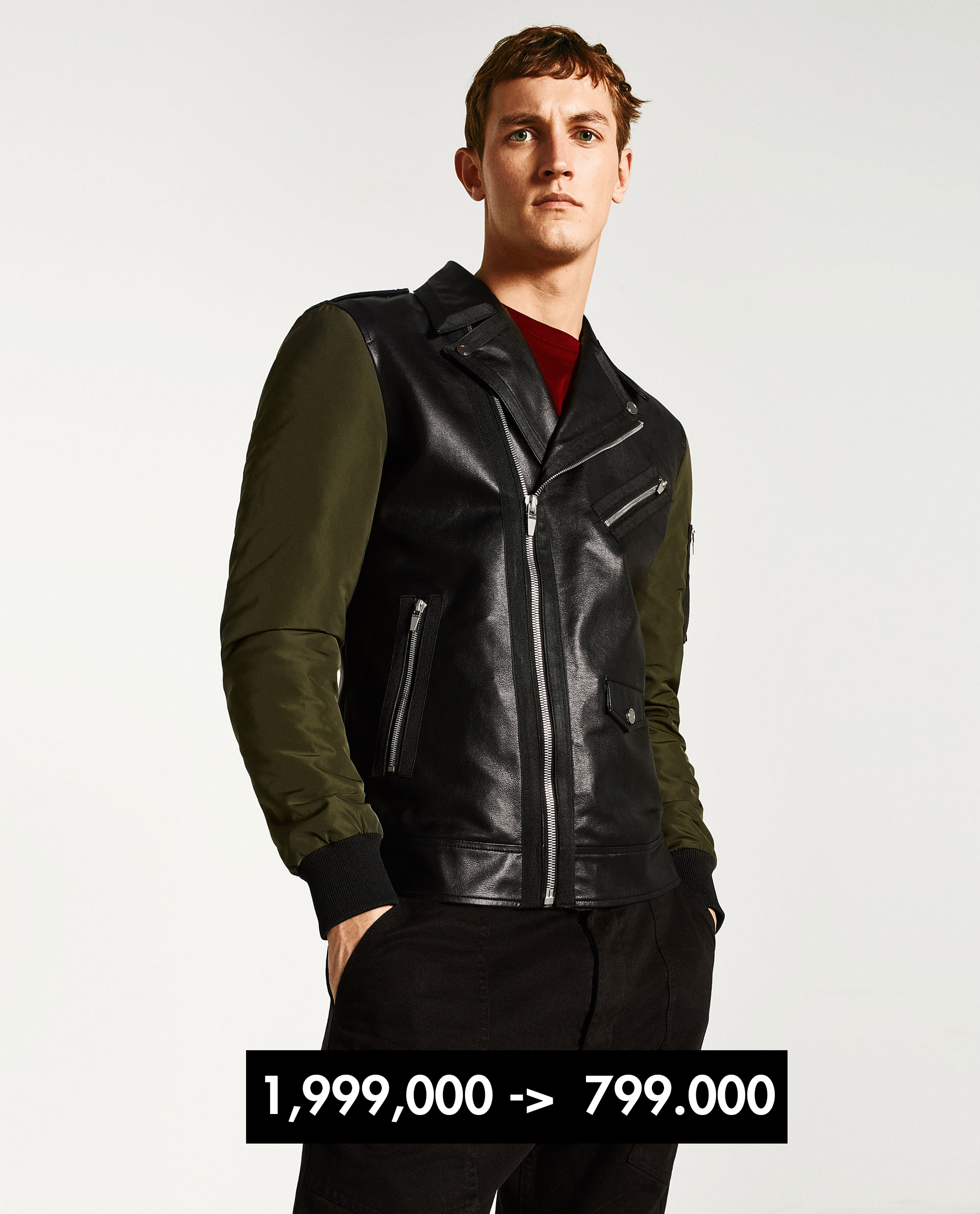Áo khoác biker : Zara Man 3 : Elle Man