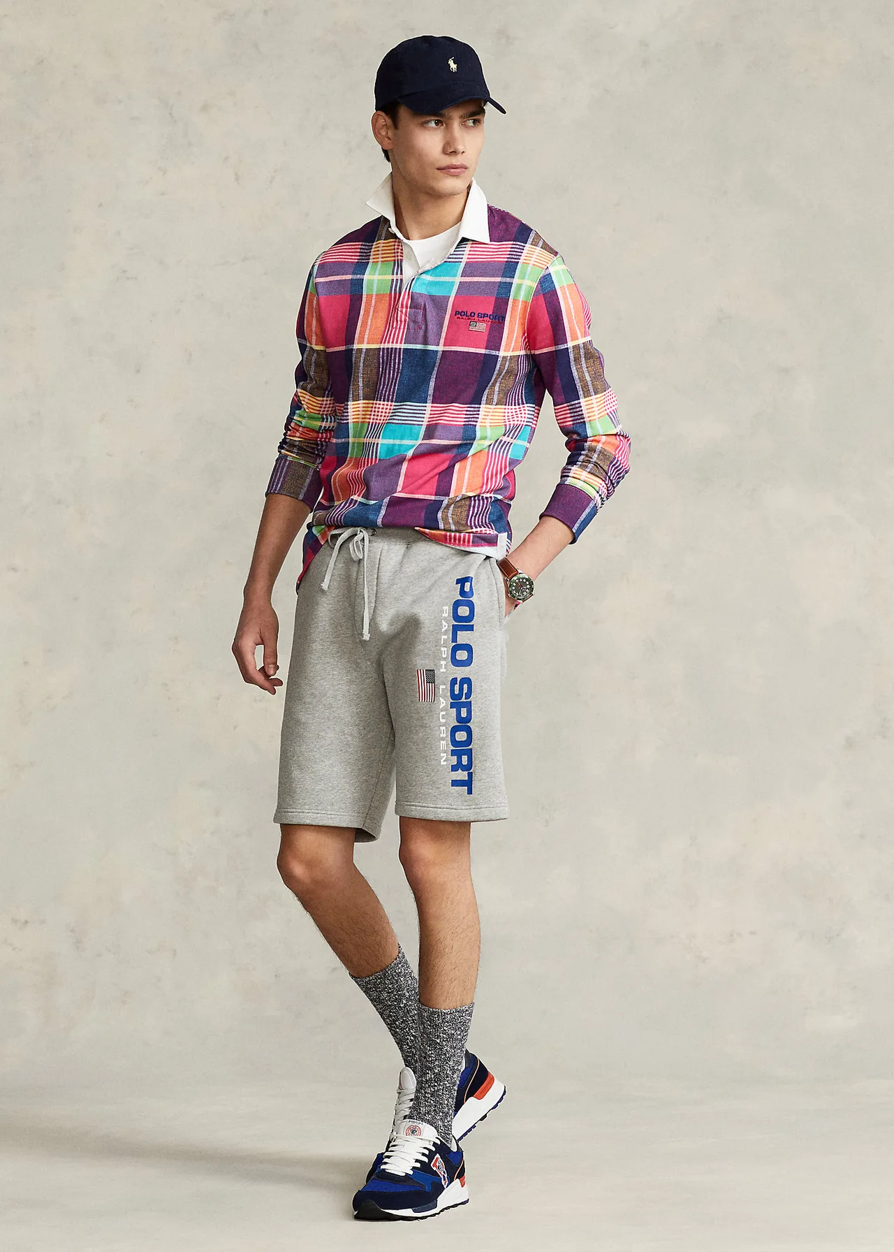 phoi do voi quan the thao - Ralph Lauren