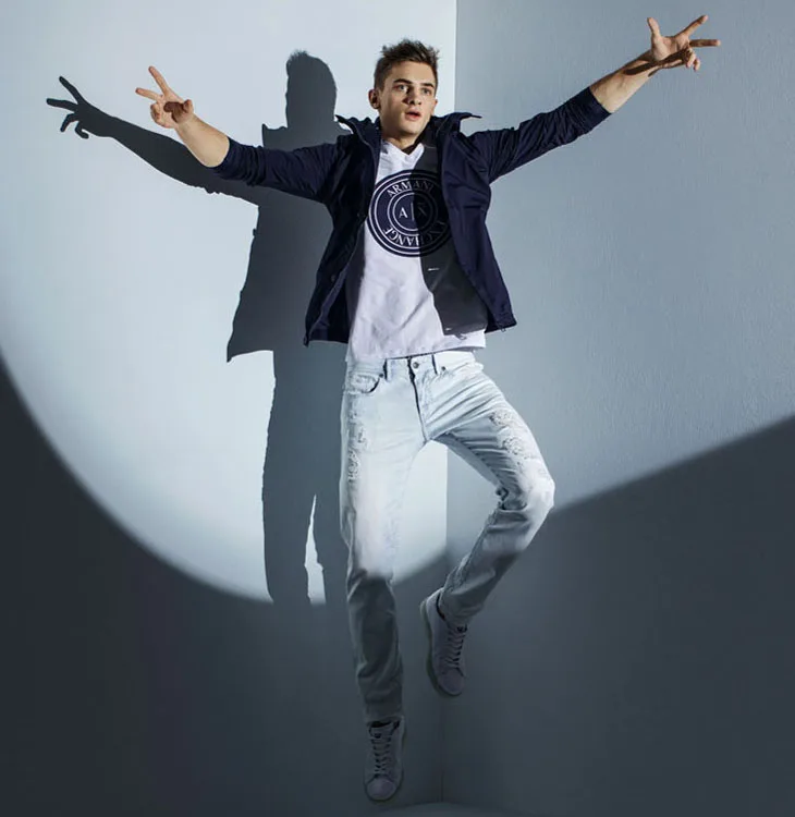 Armani Exchange - distressed jeans - elle man 1