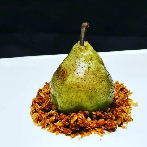 Món bánh sô cô la vị lê siêu thực
