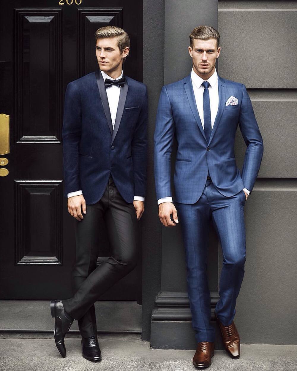 4 cách phối đồ với áo vest nam màu xanh-elle man13