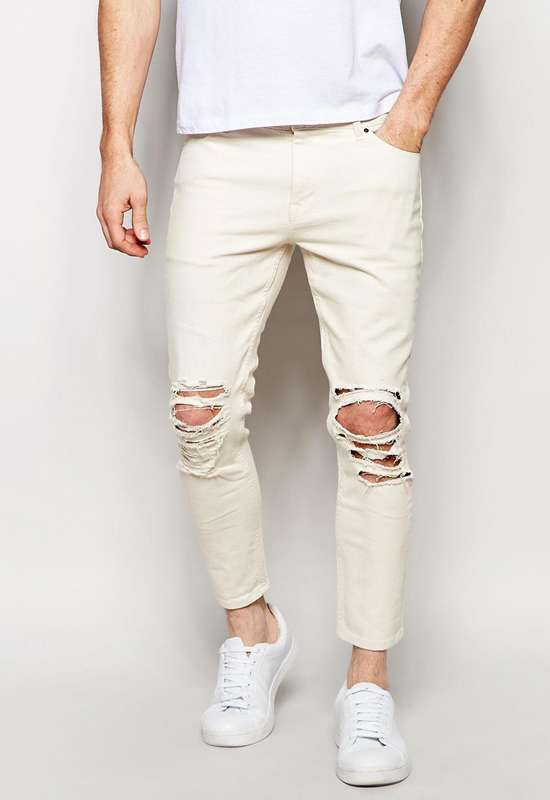 Các xu hướng áo & quần jeans nam hot 2016 - distressed ASOS skinny - elleman