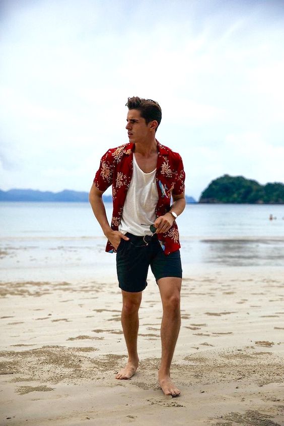 ELLE Man Style Calendar ‘F5’ phong cách với chiếc quần short đi biển. (21)