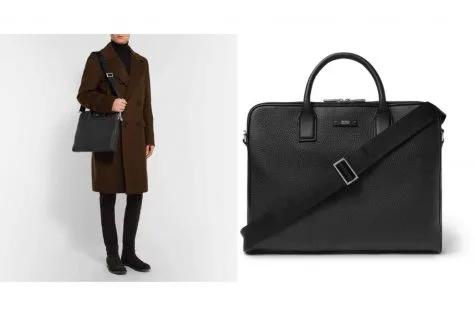 Textured-Leather Briefcase £450