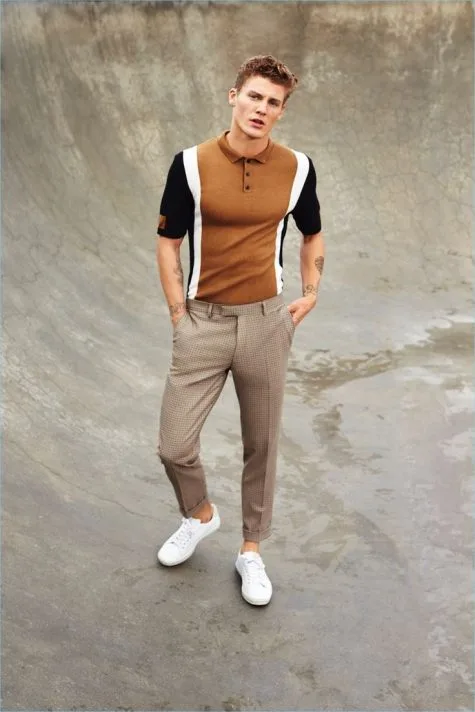 1ELLE Man Style Calendar Co dien cung ao polo8
