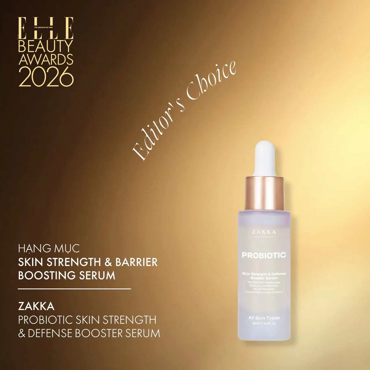 Skin Strength & Barrier Boosting Serum: Zakka Naturals Probiotic Skin Strength & Defense Booster Serum