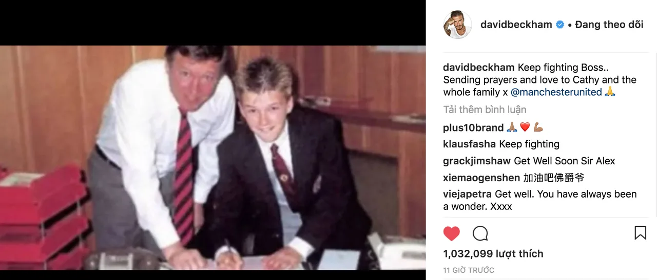 huan luyen vien alex ferguson - david beckham - elle man