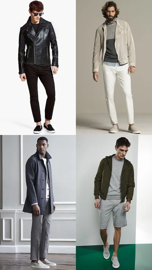 5 kieu giay the thao - slip-on - elle man
