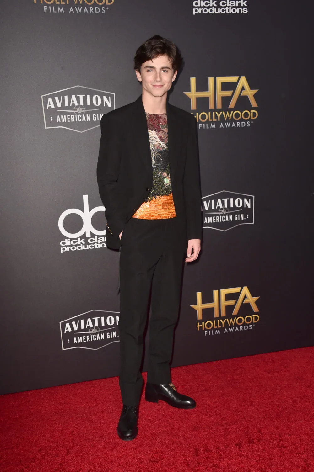 Timothée Chalamet nhiều lần góp mặt trong top thời trang sao nam ấn tượng của ELLE Man. Ảnh: USA Today