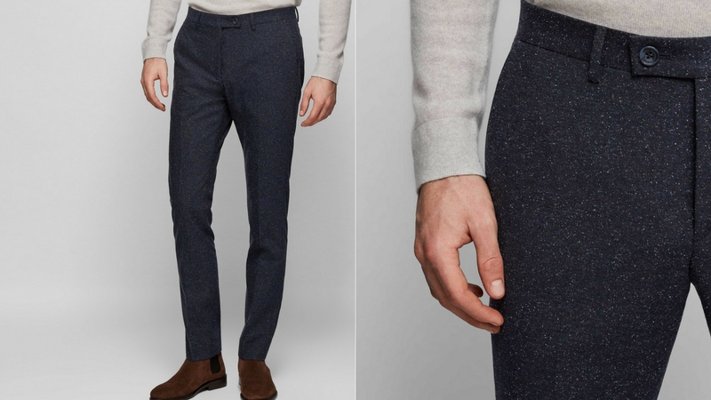 quần dài nam - quần wool Reiss 1.1 - elle man