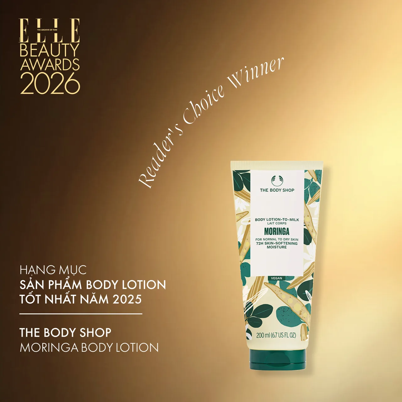Dưỡng thể: The Body Shop Moringa Body Lotion