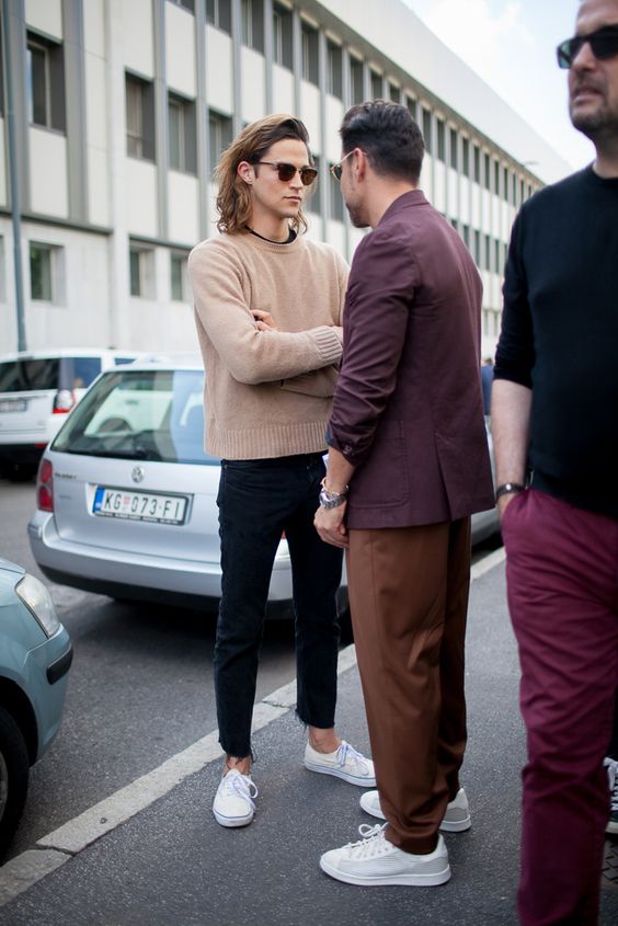 10 2 ELLE Man Style Calendar Quần cắt gấu Cropped Pants