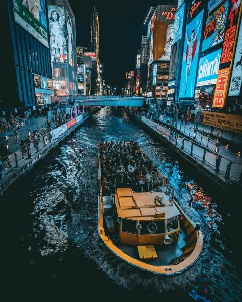 bộ ảnh đẹp - đi thuyền ở osaka