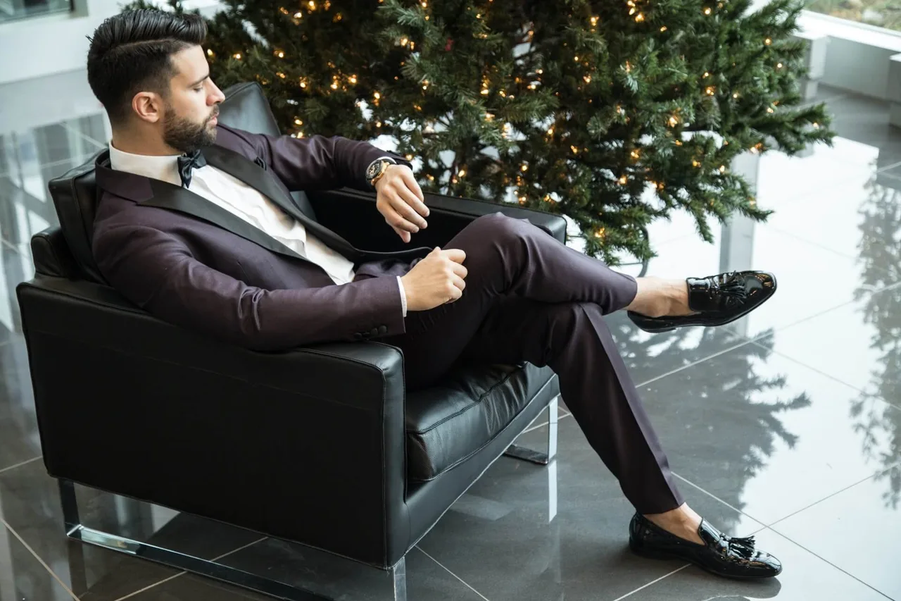 phoi do tuxedo slippers - Just Men's Shoes