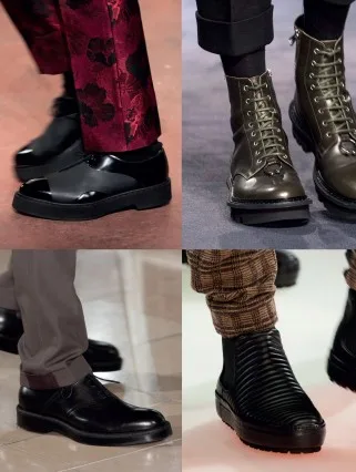 Những kiểu giày trong BST thời trang thu đông 2015 của Alexander McQueen, Neil Barrett, Emporio Armani, Hermès Những kiểu giày trong BST thời trang thu đông 2015 của Alexander McQueen, Neil Barrett, Emporio Armani, Hermès