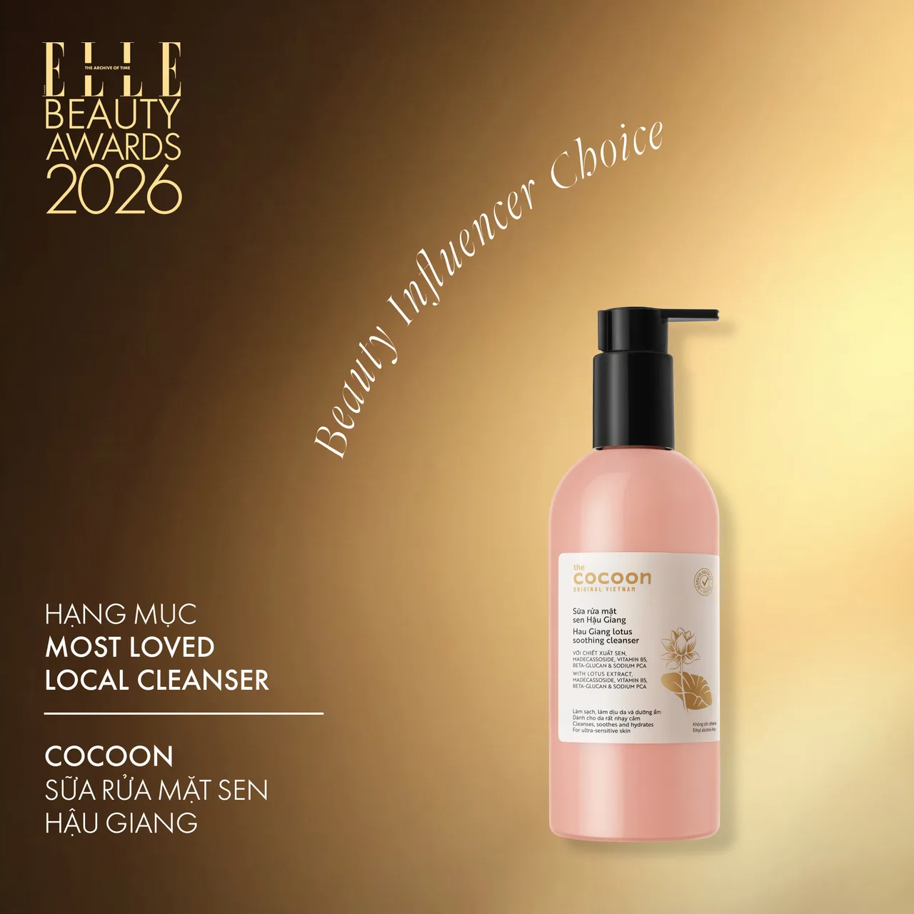 Most Loved Local Cleanser: Cocoon Sữa rửa mặt Sen Hậu Giang
