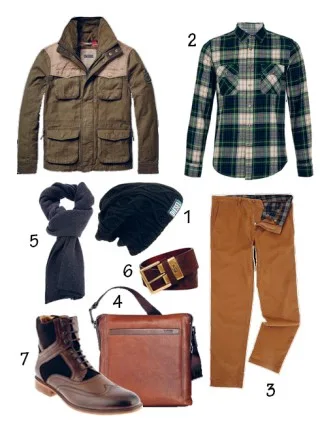 Cách phối áo khoác khaki túi hộp với quần chino Cách phối áo khoác khaki túi hộp với quần chino
