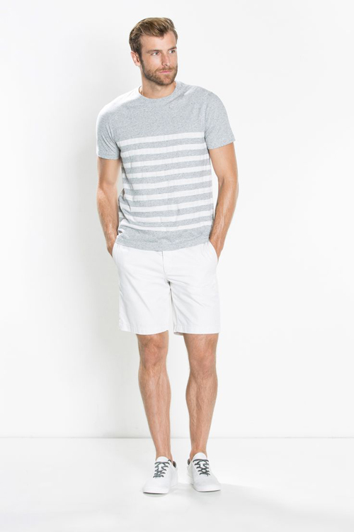 quần short nam - chinos + áo breton 2 - elle man