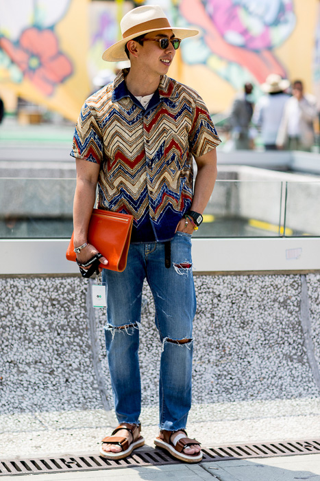 ELLE Man Style Calendar: phối đồ ăn ý với mũ cói