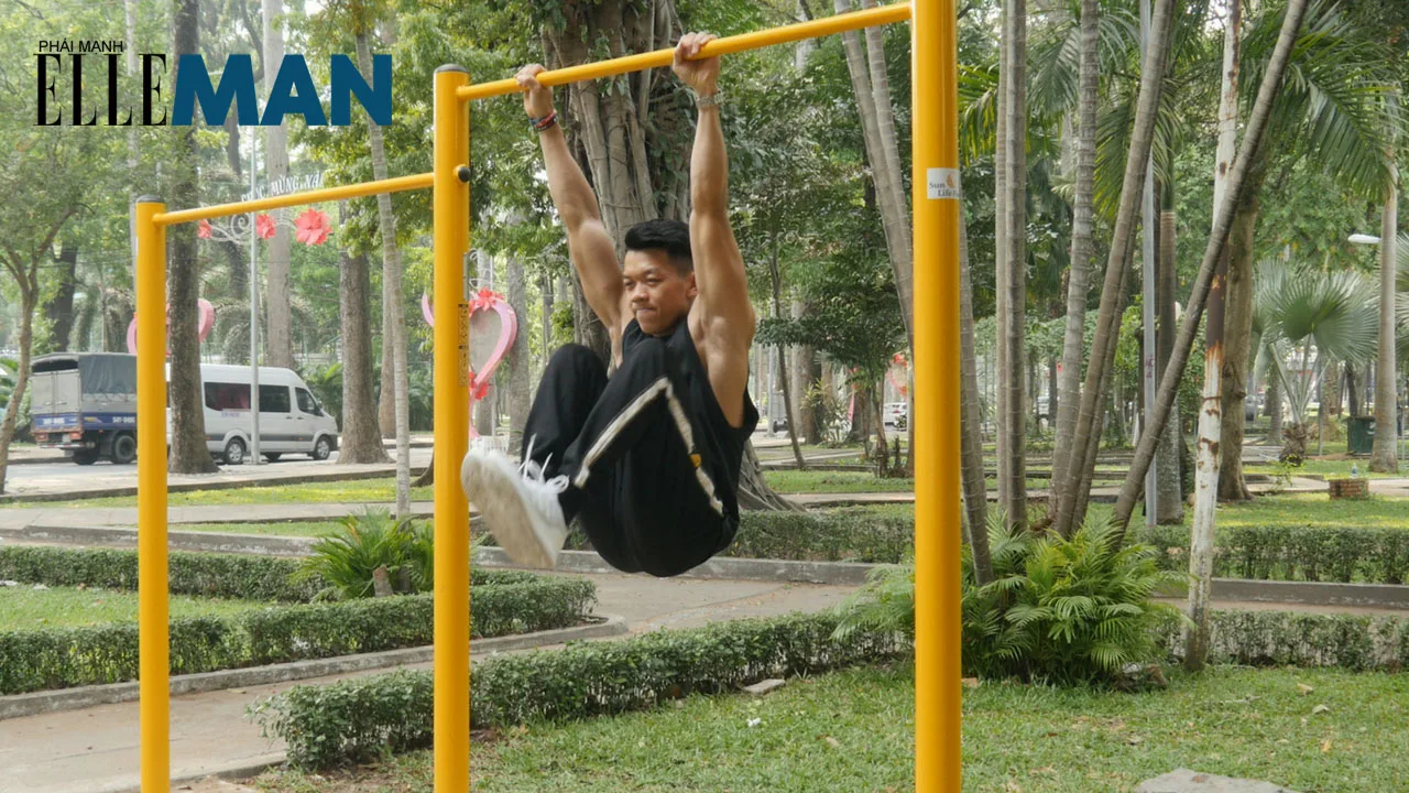 bai tap the duc tang suc manh - knee raise - elle man