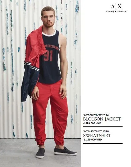 thoi trang hang hieu Y - Armani Exchange athleisure - elle man 4