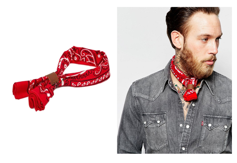 phong cách thời trang mùa Đông: neckerchief Asos.