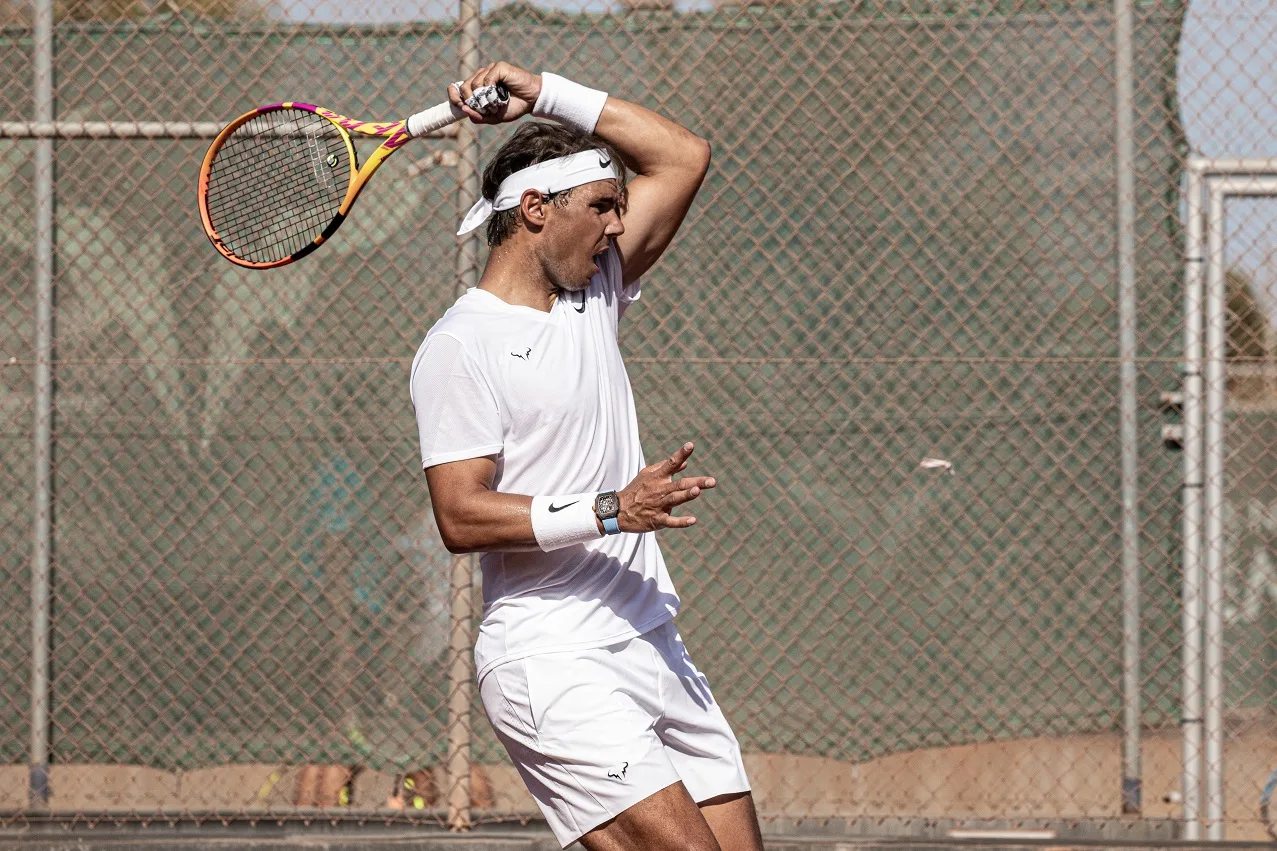 Rafael Nadal cùng chiếc đồng hồ RM 27-04 Tourbillon.