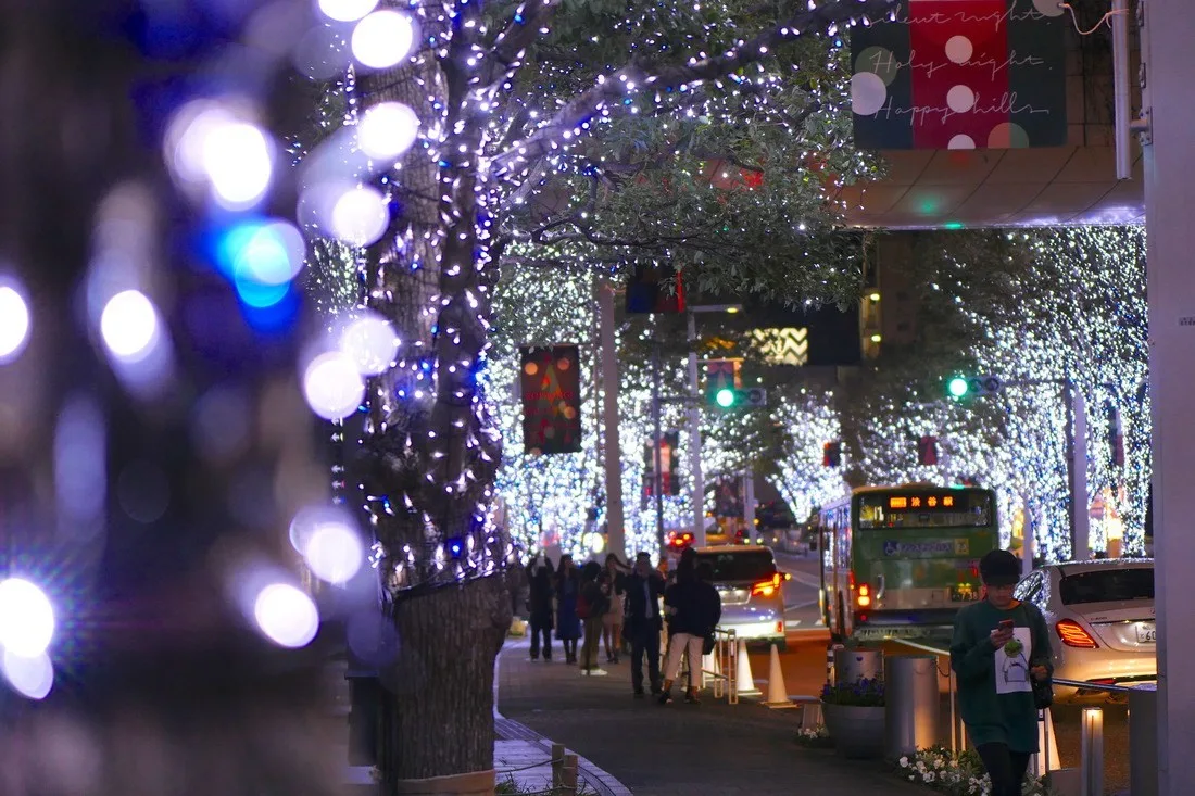 Những cung đường tại Tokyo đều lộng lẫy ánh đèn Giáng Sinh