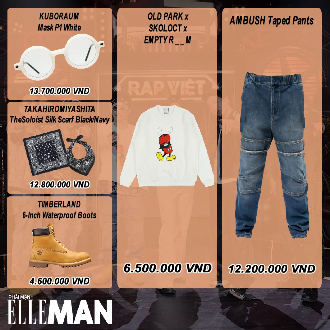 thoi trang rap viet tap 13 - rhymastic - layout outfit - elleman 1