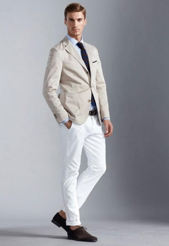 quần jeans nam trắng - play it smart - elleman