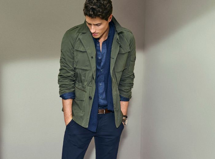 thời trang mua hè - áo field jacket source massimo dutti - elle man 1