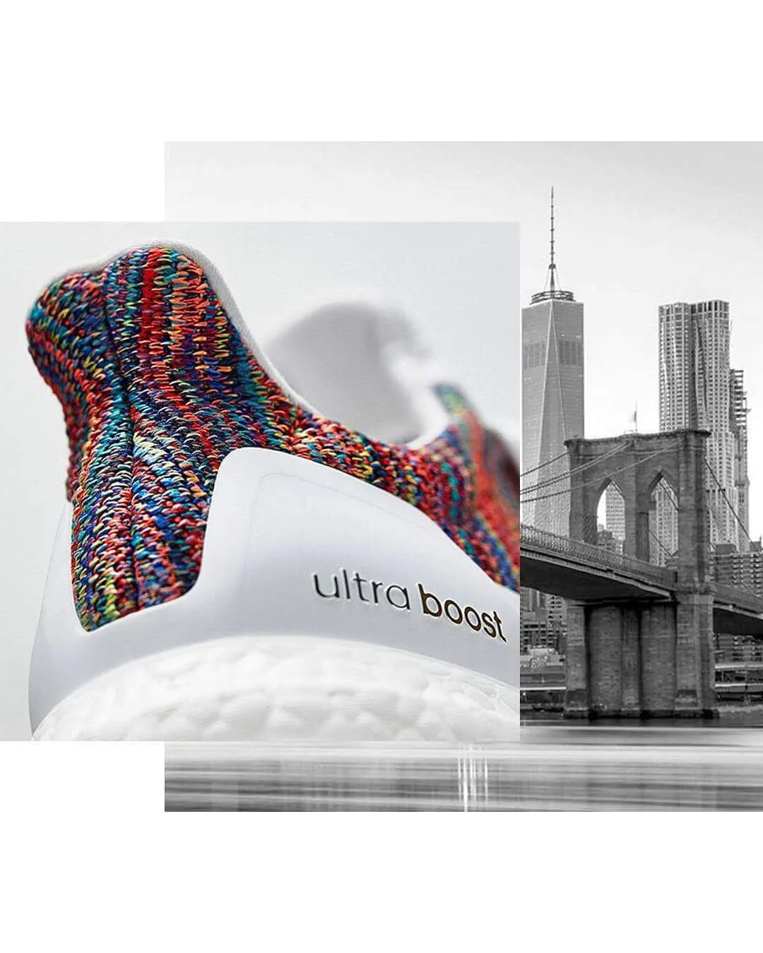 Cận cảnh chi tiết phối màu “Multicolor” trên miadidas UltraBoost