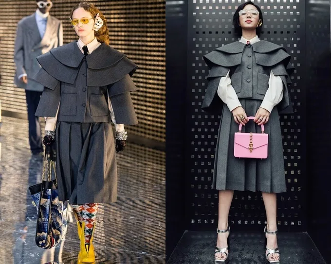 Châu Bùi trong trang phụ nhà mốt Gucci